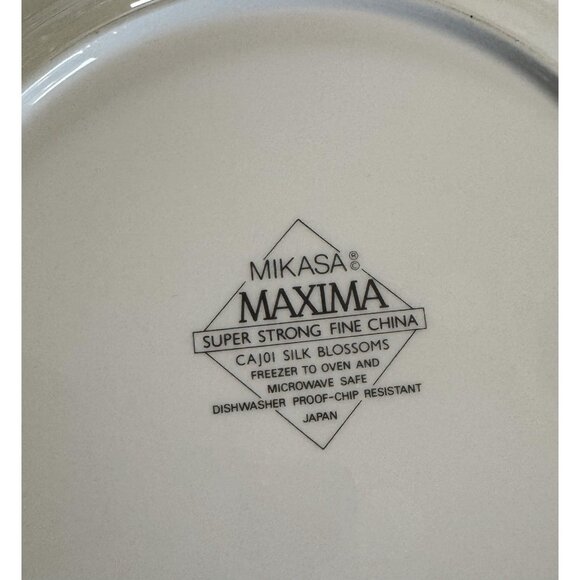 Mikasa Silk Blossom Set Of 4 Dinner Plate 10.5” Floral Dishwasher Microwave Safe - Picture 7 of 7